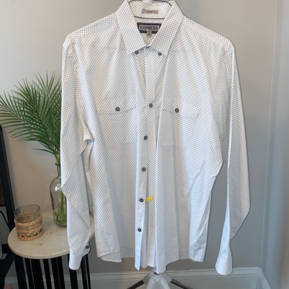 Mens Express button down dress shirt size XL/17